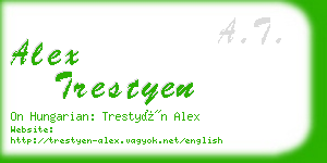 alex trestyen business card